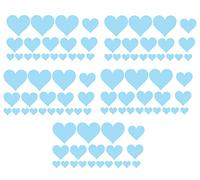 60 Second Makeover Limited Big Pack of 95 Vinyl Hearts Stickers Car Bike Scooter Helmet Decal Graphic Laptop Decorative Window