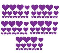 60 Second Makeover Limited Big Pack of 95 Vinyl Hearts Stickers Car Bike Scooter Helmet Decal Graphic Laptop Decorative Window