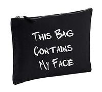 60 Second Makeover Limited Black This Bag Contains My Face Make up Bag Gift Present Idea Cosmetics Bag Toiletries