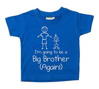 60 Second Makeover Limited Blue I'm Going to Be A Big Brother Again Tshirt Big Brother Tshirt New Baby Announcement Ideas Family T Shirt New Baby Gift - 9-11 Yrs