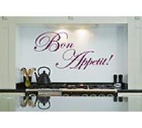 60 Second Makeover Limited Bon Appetit Kitchen Dining Room Wall Art Sticker Decal Graphic Quote