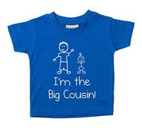60 Second Makeover Limited Boys I'm The Big Cousin Blue Tshirt Toddler Kids New Baby Announcement Cousin Gifts Nephew Gifts Family T Shirt New Baby Top - 12-13 Yrs