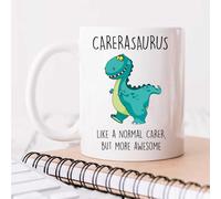 60 Second Makeover Limited Carerasaurus Mug Carer Dinosaur Fathers Day Funny Mug Present Birthday Christmas