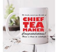 60 Second Makeover Limited Chief Tea Maker Mug Gift Perfect Funny Office Gifts for Work Colleagues, Co-Worker, or Leaving Presents for Colleagues Office Humour Mug Junior