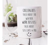 60 Second Makeover Limited Colleagues Work Besties Mug Funny Friendship Gifts for Women Colleague Gifts Funny Work Mugs Secret Santa Office Humour Bestie BFF 11oz Ceramic Coffee Cup