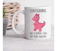 60 Second Makeover Limited Cuntasaurus Mug C*nt Pink Dinosaur Friend Funny Mugs for Women Cunt Present Cuntgifts Adult Humour Swear Gift Offensive Gifts for Her UNT