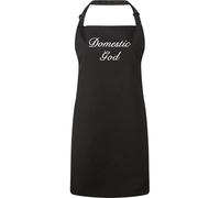 60 Second Makeover Limited Domestic God Black Apron Novelty Gift Chef House Warming Kitchen Present