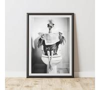60 Second Makeover Limited Emu On The Toilet Animal Print A4 Size