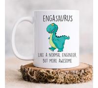 60 Second Makeover Limited Engasaurus Mug Engineer Dinosaur Fathers Day Funny Mug Present Birthday Christmas