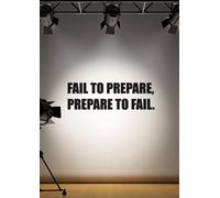 60 Second Makeover Limited Fail to Prepare Prepare to Fail Inspirational Wall Sticker