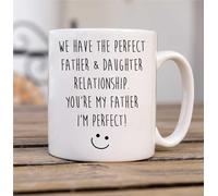 60 Second Makeover Limited Father Daughter Mug Perfect Relationship Funny Mug Fathers Day I Am Perfect