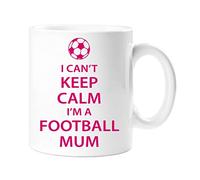 60 Second Makeover Limited Football Mum Mug I Can't Keep Calm I'm A Football Mum Gifts Pink Mothers Day Presents 11oz Ceramic Coffee Cup Dishwasher Safe Microwave Safe