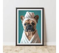 60 Second Makeover Limited French Bulldog Towel Animal Print A4 Size