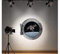 60 Second Makeover Limited Full Colour Space Station Porthole Space Shuttle Boys Wall Sticker Decal Kids Bedroom Decoration