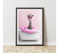 60 Second Makeover Limited Funny Giraffe Rubber Ring Print A3 Size