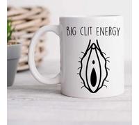 60 Second Makeover Limited Funny Mug Vagina Mug - Big Clit Energy Funny Gift for Fanny- Lovers Ceramic Cup Gift, Unique Present Idea for Friends or Lovers