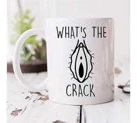 60 Second Makeover Limited Funny Mug Vagina Whats The Crack Funny Gift for Fanny Lovers - Unique Ceramic Cup, Present Idea for Friends or Couples