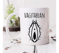 60 Second Makeover Limited Funny Mug - Vagitarian, Gift for Lesbians or Fanny-Vagina Lovers Ceramic Cup Gift, Unique Present Idea for Friends or Lovers