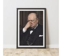60 Second Makeover Limited Funny Winston Churchill Bathroom Print Toilet Humour Wall Art Prints A4 Size