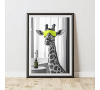 60 Second Makeover Limited Giraffe Eye Mask Quirky Animal Print A4 Size