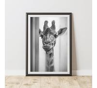 60 Second Makeover Limited Giraffe In The Shower Quirky Animal Print Bathroom Accessories Wall Art Posters Pictures For Bathroom Walls Home Accessories Home Decoration No Frame - A4