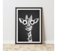 60 Second Makeover Limited Giraffe Toilet Roll Eyes Quirky Animal Print A4 Size