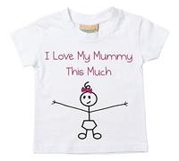 60 Second Makeover Limited Girls I Love My Mummy This Much Tshirt Baby Toddler Kids Daughter Gifts Mummy Gifts from Daughter Mothers Day 24-36 Months White