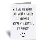 60 Second Makeover Limited Godfather Godson Relationship Perfect Greeting Card Fathers Day Funny Birthday Present