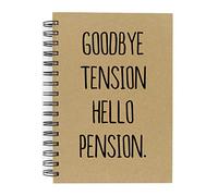 60 Second Makeover Limited Goodbye Tension Hello Pension A5 Kraft Notebook Lined Pad