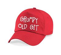 60 Second Makeover Limited Grumpy Old Git Baseball Cap Birthday Christmas Fathers Day BBQ Barbecue Red