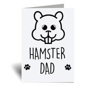 60 Second Makeover Limited Hamster Dad Greeting Card Fathers Day Friend Funny Birthday Present