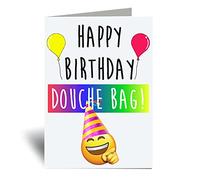 60 Second Makeover Limited Happy Birthday Douche Bag V2 Greeting Card Rude Adult Humour Friend