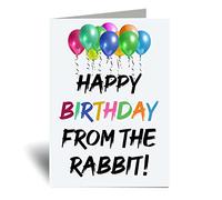 60 Second Makeover Limited Happy Birthday From The Rabbit Card Greeting Card Pet