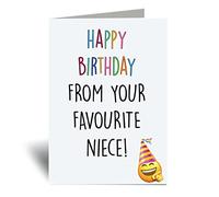 60 Second Makeover Limited Happy Birthday From Your Favourite Niece Card Greeting Card