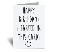 60 Second Makeover Limited Happy Birthday I Farted In This Card Greeting Card Friend Twat Cunt Funny Birthday Present