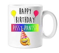 60 Second Makeover Limited Happy Birthday Pissy Pants Mug Friend Gift Offensive Rude Boyfriend Girlfriend