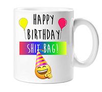 60 Second Makeover Limited Happy Birthday Shit Bag Mug Friend Gift Offensive Rude Boyfriend Girlfriend