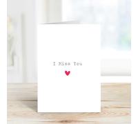 60 Second Makeover Limited I Miss You Red Heart Greeting Card Valentines Day Anniversary Birthday