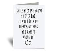 60 Second Makeover Limited I Smile Because You're My Step Dad I Laugh Because There Is Nothing You Can Do About It Greeting Cards Fathers Day Funny Birthday Step Dad Card For Fathers Day