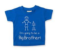 60 Second Makeover Limited I'm Going to Be a Big Brother Tshirt Blue Big Brother Announcement New Baby Announcement Machine Washable Size - 3-4 Years