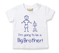 60 Second Makeover Limited I'm Going to Be a Big Brother Tshirt White Big Brother Announcement New Baby Announcement Machine Washable Size 3-4 Years