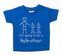 60 Second Makeover Limited I'm Going to Be A Big Brother Twins Blue Tshirt Toddler Kids Big Brother Tshirt Twin Baby Gifts New Baby Announcement Family Shirts Tops - 5-6 Yrs