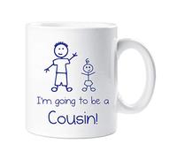 60 Second Makeover Limited I'm Going to Be a Big Cousin Mug Boys Stick Person People Cup New Baby