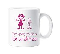 60 Second Makeover Limited I'm Going to Be a Grandma Mug Girl Stick Person People Cup New Baby Announcement Gifts for Grandma Day Gifts 11oz Ceramic Coffee Cup Grandm Granma