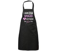 60 Second Makeover Limited I'm Not Spoiled My Boyfriend Just Loves Me Aprons For Women Cooking Gift Girlfriend Gifts For Women Valentines Day Black Apron Funny Anniversary Present