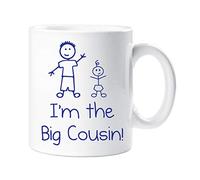 60 Second Makeover Limited I'm The Big Cousin Mug Boys Stick Person People Cup New Baby