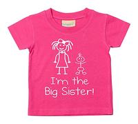 60 Second Makeover Limited I'm The Big Sister Pink Tshirt Toddler Kids Big Sister Gifts New Baby Announcement New Baby Tshirt Family T Shirt - 14-15 Yrs