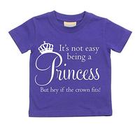 60 Second Makeover Limited It's Not Easy Being A Princess But Hey If The Crown Fits Purple Tshirt