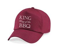 60 Second Makeover Limited King of The BBQ Cap Barbeque Birthday Christmas Fathers Day Burgandy