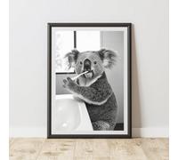 60 Second Makeover Limited Koala Brushing Teeth Animal Print A3 Size